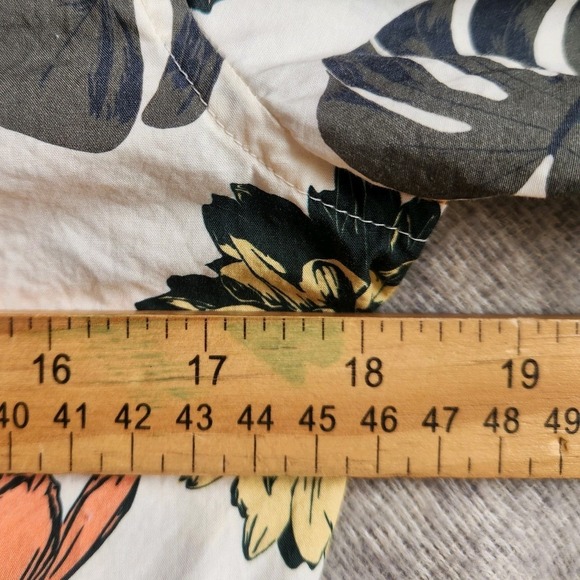 Wildfang Button Up Floral Shirt Women's Small Short Sleeve Cotton Colorful - Picture 7 of 8